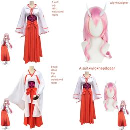 Anime Cosplay Shuna That Time I Got Reincarnated as A Slime Costume Wig Headgear Kimono Uniform Hallowen Carnival Party Suit