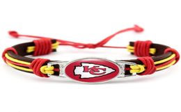 US Football Team Kansas City Dangle Charm DIY Necklace Earrings Bracelet Bangles Buttons Sports Jewellery Accessories4581371