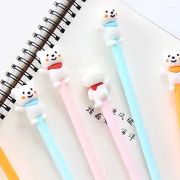 Cute Bear Neutral Pen 0.5mm Student Homework Writing Cartoon Stationery Gel Kawaii School Supplies