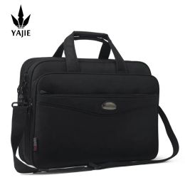 Briefcases Large Capacity Briefcase Bag Men Business Bag 15.6" Laptop Bag Shoulder Bags Canvas Handbags Notebook Bag Messenger Bags