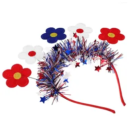 Bandanas Flower Headband Independence Day Cosplay Headbands Decorative Hairband 4th Of July Prop Decorate Hoops Decoration