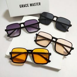 Sunglasses Fashion Oversized Square Sun Glasses For Men Women Vintage Ins Design Eyewear Trending UV400 Shades Goggles