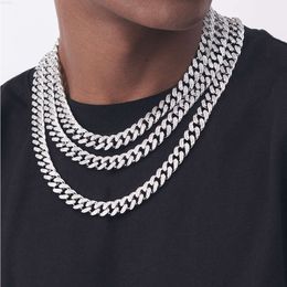 Fine Vvs Gra Mossanite Jewelry Hip Hop Iced Out Diamond 925 Sterling Silver Moissanite Cuban Link Chain