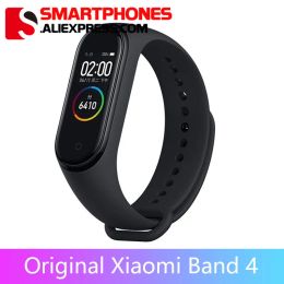 Wristbands Original Xiaomi CN Mi Band 4 Smart Bracelet AMOLED Screen Miband 4 Fitness Traker Bluetooth Sport Waterproof Smart Band