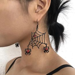 Stud Earrings Spider Halloween Exaggerated Dark Style European And American Personality Funny