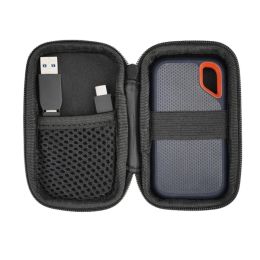 Cases EVA Hard Carrying Small Hard Drive Holder for E60 SSD Package Portable Protective Hard Bags with Inner Elastic Strap