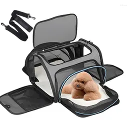 Dog Carrier Travel Bag Foldable Pet Carry Portable For Biking Car Breathable Cat Bags Camping Hiking