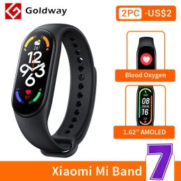 Processors Xiaomi Mi Band 7 Smart Bracelet 8 Colour Amoled Screen Miband 7 Blood Oxygen Fiess Traker Bluetooth Waterproof Smart Band