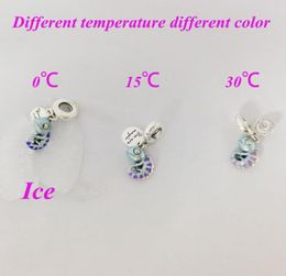 Color-changing Chameleon Dangle Charm 925 sterling silver Jewellery enamel Moments women for Christmas Day fit Charms beads Bracelets 791676C01 Andy Jewel1810811