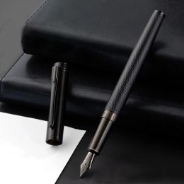 Pens HERO A11 Black Forest Metal Fountain Pen Titanium Extra Fine Nib Excellent Students Writing Gift Stationery School SuppliesPen