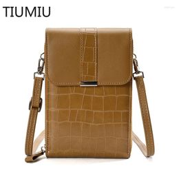 Evening Bags TIUMIUWomen's Messenger Bag Wholesale Crossbody Shoulder Wallet For Phone Ladies PU Leather Card Holder Small Handbag Coin