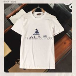 Men's T-Shirts 2024 Summer Mens Designer T Shirt Casual Man Womens Ts With Letters Print Short Slves Top Sell Luxury Men Hip Hop clothes paris S-5XL#02 Y240420