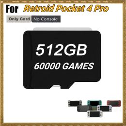 Cards Retroid Pocket 4 Pro TF Card for Rp4+ Popular Classic Retro Game PS2 PSP 3DS Android Portable Handheld Video Game 512G Sd Card