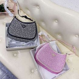 Designer Womens Handbag New p Home Hobo Sparkling Underarm Crystal Stick Celo Moon Single Shoulder Handheld Crossbody Womens Bag