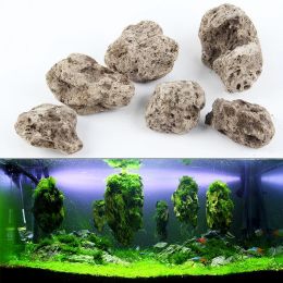 Aquariums 3pcs/lot Avatar Floating Real Rocks Aquarium Water Plant fish tank aquatic landscape moss accessories