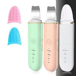 Cleaners Ultrasonic Skin Scrubber Pore Cleaner Exfoliating Shovel Blackheads Deep Facial Cleansing Facial Massage Skincare Beauty Tools