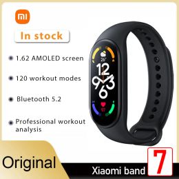 Wristbands Xiaomi Smart Mi band 7 bracelet AMOLED 1.62 inch Bluetooth 5.2120 training modes professional analysis