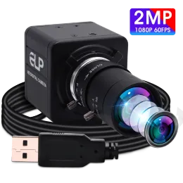 Lens ELP High Speed Camera 260fps 120fps 60fps 1080p 720p Manual Zoom Webcam OV4689 UVC Plug Play PC USB Camera for Motion Video