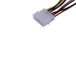 2024 1pcs/lotto CABLE ALTENZA DI REGUALE DEL COMPUTER COMPUTER Cavi da 4pin da molex a 3 pin Connettore adattatore per cavo di alimentazione per ventola 12V/2/5V/2 per ventola per custodia per pc CPU 4pin molex a 3pin