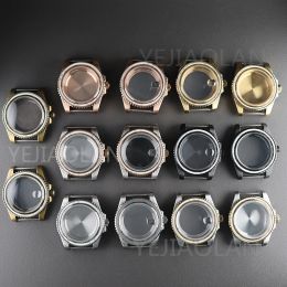 Rings 40mm Watch Cases Submariner Parts 316l Stainless Steel Sapphire Crystal Glass for Seiko Nh34 Nh35 Nh36 Nh38 Movement 28.5mm Dial