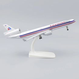Metal Aeroplane Model 20cm1 400 American McDonnell Md-11 Metal Reproduction Alloy Material with Landing Gear Collectible Toy Gift 240417