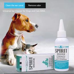 Trimmers Pet Ear Wash 60ml Cat and Dog ear drops pet ear odor ear mite ear wash ear cleaner