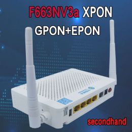 Routers Original F663nv3a Gpon Epon Xpon 1ge+ 3fe+ 1 Pots+wifi Onu Ont English Firmware Ac 2 Antenas Router Ont Modem