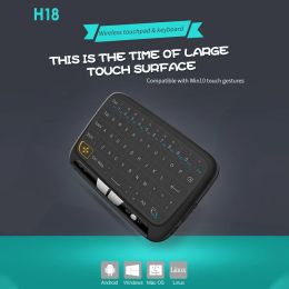 Control H18 Usb 2.4g Wireless Air Flying Squirrel Infrared Learning DoubleSided Somatosensory Smart Mini Mouse Keyboard Remote Control