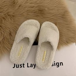 Slippers Winter Shoes Women Slides On Anti 2024 Warm Furry For Home