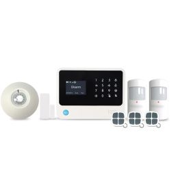 Control Touch LCD screen 3g wifi home alarm support Contact ID function 3g gsm wifi burglar alarm APP control smart home 3g alarm