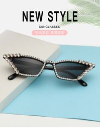 Designer luxury thin face individuality sunglasses Unique style avant-garde personality y2k tech sense sunglasses Instagram small frame handsome women