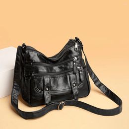Bag Fashion Women Large Capacity Shoulder Handbags Purse Clasp Solid PU Leather Messenger Travel Street Shopping Top-handle Bags