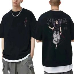 Men's T-Shirts Japanese Anime Jujutsu Kaisen Fushiguro Toji Graphic T-shirt Men Women Fashion Loose T Shirts Fashion Cotton T Shirt Y2k Top Y240420