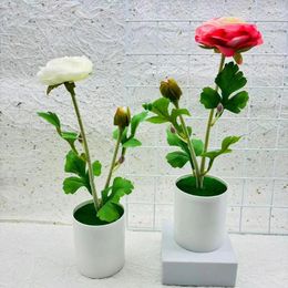 Decorative Flowers Faux Plants Premium Artificial Potted Flower For Home Decor Colourful Bonsai Ornaments Room Bedroom