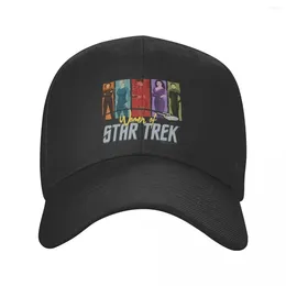 Berets Colorful Stars Treks Caps Men Women Curved Dad Hat Sun Adjustable Snapback Baseball Cap Summer