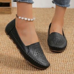 Casual Shoes Shallow Breathe Female 2024 Summer Trend Versatile Women's Flat Comfort Soft-soled Flats Office Lady Footwear