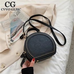 Shoulder Bags Cvvo Glmc Crossbody Bag Classic Round Design Casual Satchel For Women 2024 Handbags And Purse High Quality