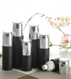 Frosted Black Glass Bottle Jars Cosmetic Face Cream Container Skin Care Lotion Spray Bottles 20ml 30ml 40ml 50ml 60ml 80ml 100ml5860221