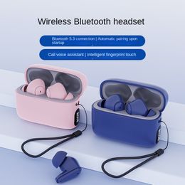 New Bluetooth earphones with digital display, dual ear in ear, deep bass, long endurance stereo, and true wireless earphone