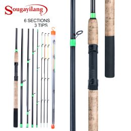 Combo Sougayilang 3.0m 3.3m 3.6m Cork Handle Feeder Spinning Fishing Rod L M H Power Feeder Fishing Rod Carp Feeder Pole De Pesca