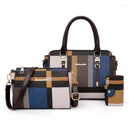 Shoulder Bags Skfoockes 3 Packs Fashionable Women's Checked Handbags & Crossbody For Women