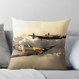 Pillow BBMF Spitfire And Lancaster Throw Sofa Covers Case