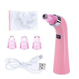 Aspirators# 4 in 1 Vacuum Suction Face Pores Nose Blackhead Cleaner Deadskin Peeling Removal Microdermabrasion Beauty Instruments Skin Care