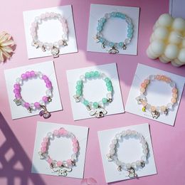 New children's crystal bracelet female small fresh cute burst glass cartoon animal Boudoir hand accessories retail