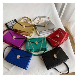 High Quality Leather Chain Shoulder Bag 2024 for Ladies Evening Luxury Alligator Trendy Fashion Women