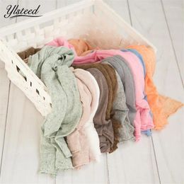 Blankets Born Stretch Knit Wrap Baby Pography Props Blanket Infant Po Shooting Basket Stuffer