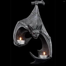 Candle Holders Bat Wall Tealight Holder Candlestick Retro Anti Rust Solid Wrought Iron Home Decor Bedroom Party Foldable