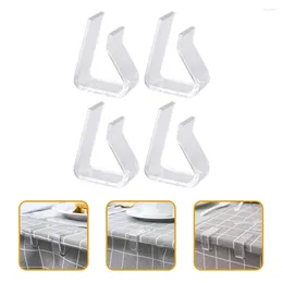 Table Cloth 4 Pcs Tablecloth Clip Triangle Clips Picnic Clamp Camping Accessories
