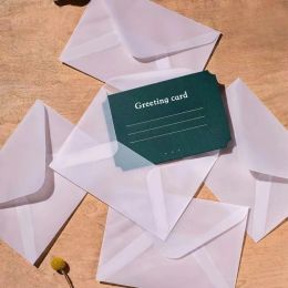 Bags 100Pcs/lot Transparent Envelope for Wedding Invitation Vintage Blank Translucent Envelopes Sulfuric Acid Paper Packaging