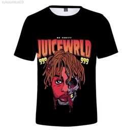 Hip Hop Rapper Juice Wrld 3d Printed T-shirt Women Men Summer Fashion O-neck Short Sleeve Funny t Shirts Graphic Tees Streetwear279i